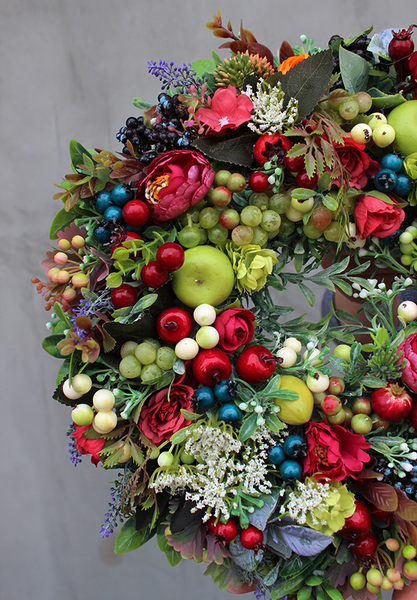 wianek dekoracyjny Owoce Sadu, śr.36cm 