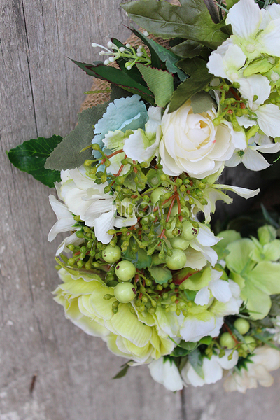 elegancki wianek na drzwi Letnia Świeżość, śr.25cm