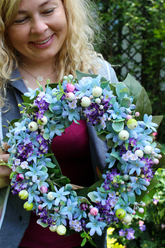 Tella piękny, dekoracyjny wianek na drzwi, śr.28cm 