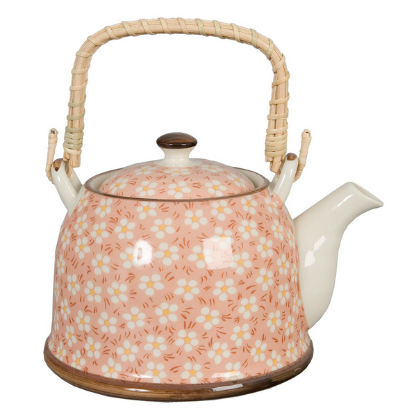 OD RĘKI imbryk Garden różowy poj.700ml