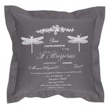 poduszka dekoracyjna szara French 46x46cm