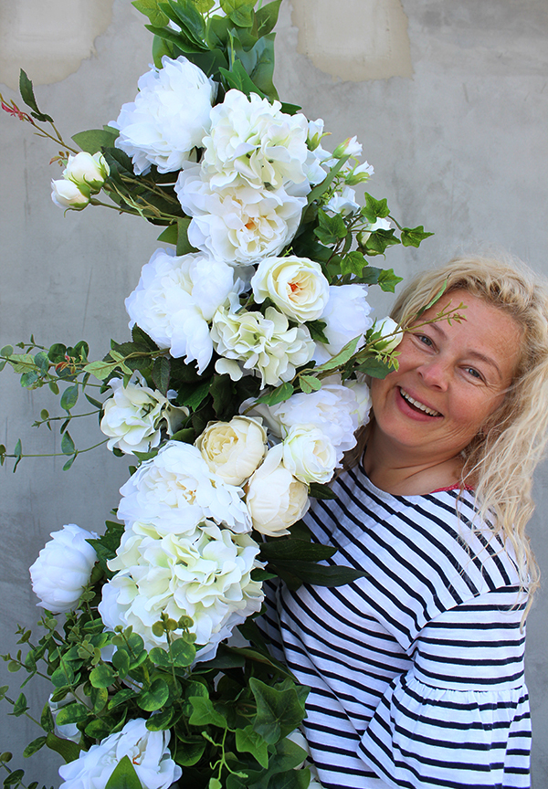 dekoracyjna girlanda, Biała Dama, dł.1.5m