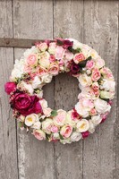 Delicja elegancki wianek na drzwi z kryształem, śr.45cm