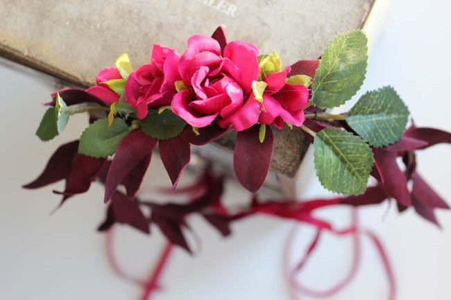 Albina kwiatowy wianek na głowę, rozmiar uniwersalny