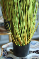 Marieta, sztuczna trawa z kwiatostanami, wys.130cm