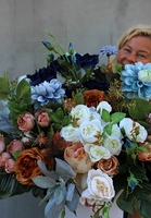 box, flowerbox, kompozycja kwiatowa Marzenia, wym.70x70x60cm 