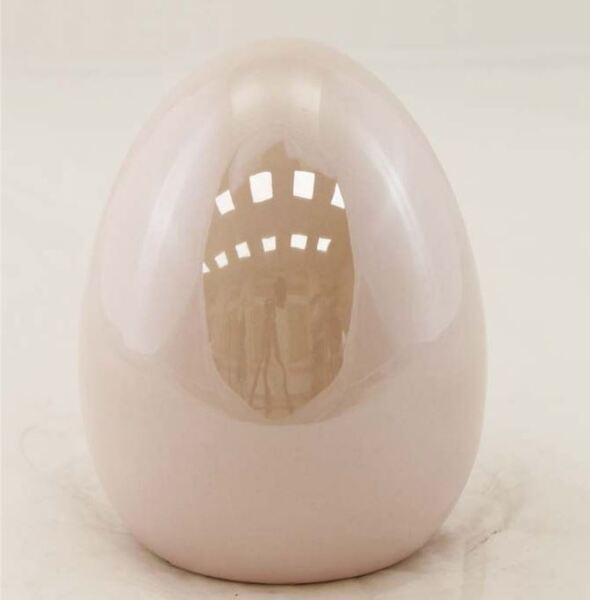Jajko Simple, różowe, wys.13.5cm