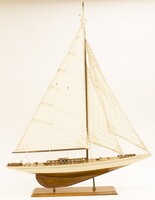  drewniany model żaglówki 118 x 90 x  14,5 cm