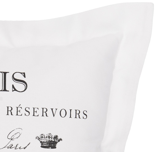 poduszka dekoracyjna biała Paris 46x46cm