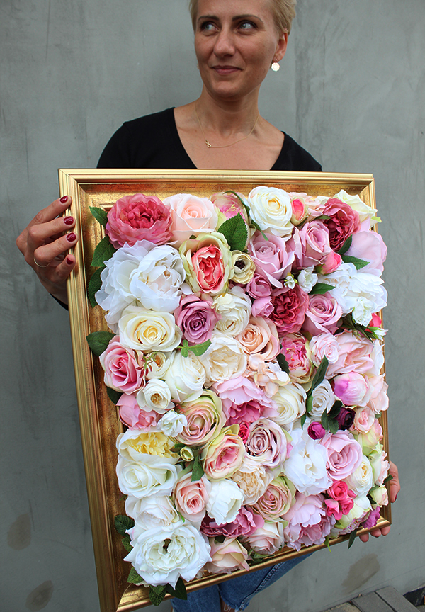 kwietna rama jednostronna, Maria Antonina 2, wym.50x60cm