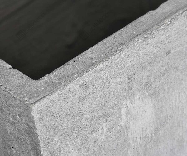 Grigio, kwadratowa donica / wazon B, wym.40x40x40cm 