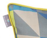 poduszka dekoracyjna Triangles White, Blue, Green 45x45cm