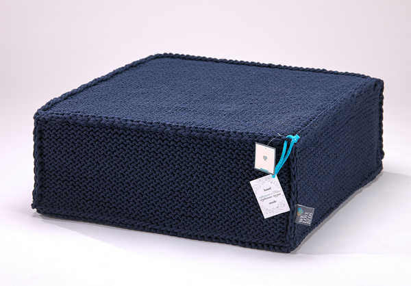 pufa Soft Flat dark blue 60x60x20cm