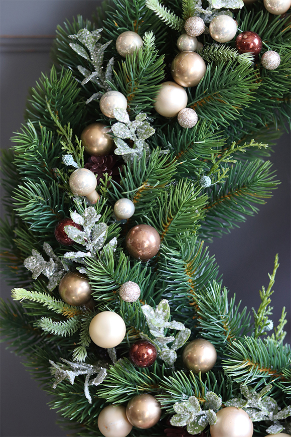 bożonarodzeniowy wianek na drzwi / okno, Święta z Green Canoe, śr.48cm