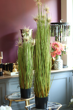 Marieta, sztuczna trawa z kwiatostanami, wys.130cm