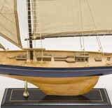drewniany model żaglówki 104x100x13,5 cm