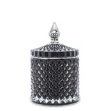 Palermo Black B, dekoracyjny pojemnik / amfora, wym.14x8.5cm