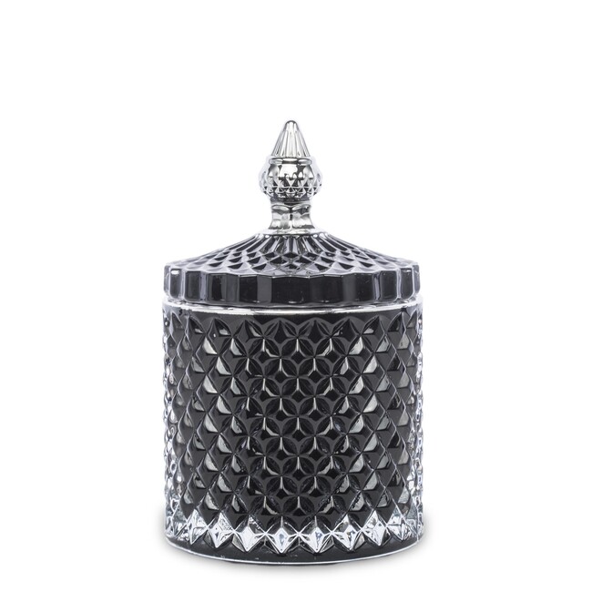 Palermo Black B, dekoracyjny pojemnik / amfora, wym.14x8.5cm