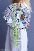 Latarnia Morska, marynistyczny wianek z zawieszką śr.30cm