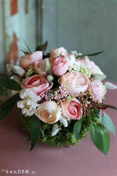 dekoracyjna kula kwiatowa Miriam, wys.18cm 