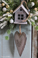 Domenita, uroczy wianek z sercem - zawieszką, śr.30cm