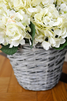 bogaty kosz z kremowymi hortensjami Provance 48x48cm  