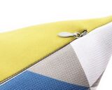 poduszka dekoracyjna Triangles White, Blue, Green 45x45cm