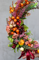 Jesienna Nostalgia, wianek dekoracyjny, śr.30cm  