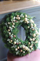 bożonarodzeniowy wianek na drzwi / okno, Święta z Green Canoe, śr.48cm