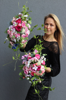 kompozycja kwiatowa, Tellano, wys.27cm