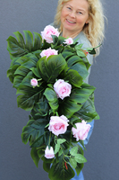 girlanda ze sztucznych roślin, Monstera, dł.80cm