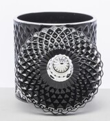 Palermo Black B, dekoracyjny pojemnik / amfora, wym.14x8.5cm