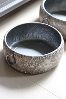 Cezar, komplet 2 szt. mis / osłonek metalowych, wym.14x40/13x32cm