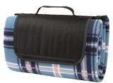 koc piknikowy w kratę, Fleece, wym.150x125cm