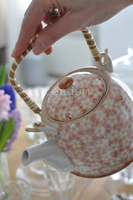 OD RĘKI imbryk Garden różowy poj.700ml