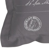 poduszka dekoracyjna szara Carte Postale 46x46cm