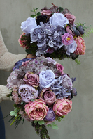 Pastelowa Nostalgia, bukiet kwiatów, wys.40cm, śr.28cm