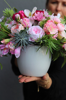 kompozycja kwiatowa, Tellano, wys.27cm