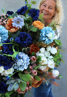 box, flowerbox, kompozycja kwiatowa Marzenia, wym.70x70x60cm 