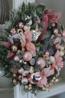 elegancki wianek zimowy, Lukrecja, wym.30cm