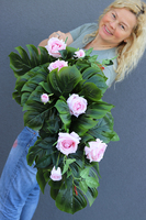 girlanda ze sztucznych roślin, Monstera, dł.80cm