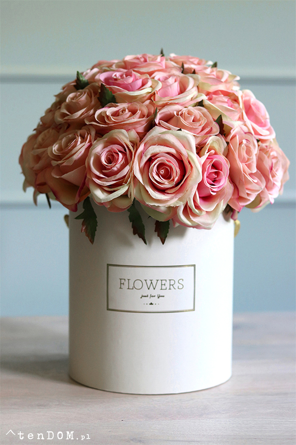 bogaty flowerbox z różami, Sorella Montana, wys.35cm