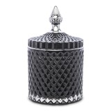 Palermo Black A, dekoracyjny pojemnik amfora, wym.18x11cm