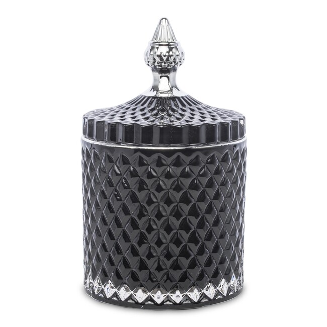 Palermo Black A, dekoracyjny pojemnik amfora, wym.18x11cm