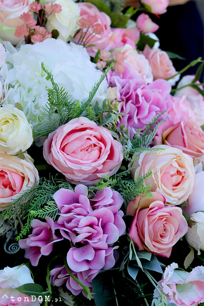 Neliamo XXL, duża wiązanka nagrobna, dł.100cm