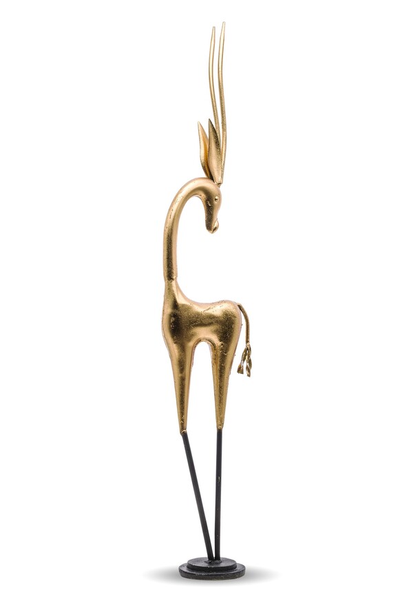 Dionis Gazela B, metalowa figurka, wys.92cm