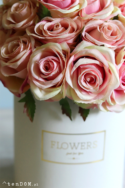 bogaty flowerbox z różami, Sorella Montana, wys.35cm