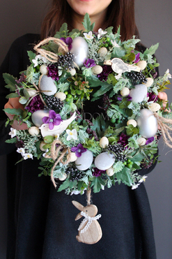 śliczny wianek Wielkanocna Aranżacja 2, śr.34cm 