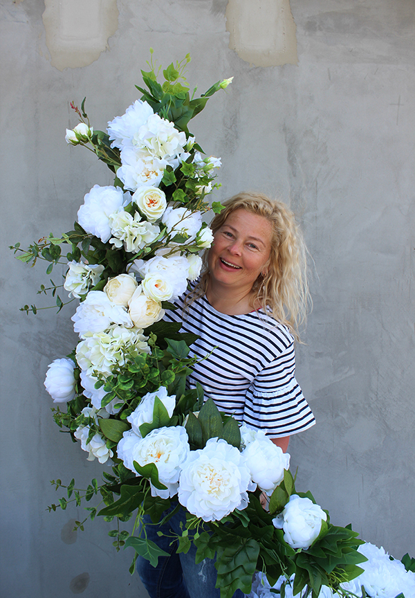 dekoracyjna girlanda, Biała Dama, dł.1.5m