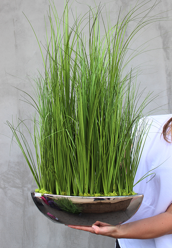 dekoracja trawy, Grass Laos Silver, wys.80cm